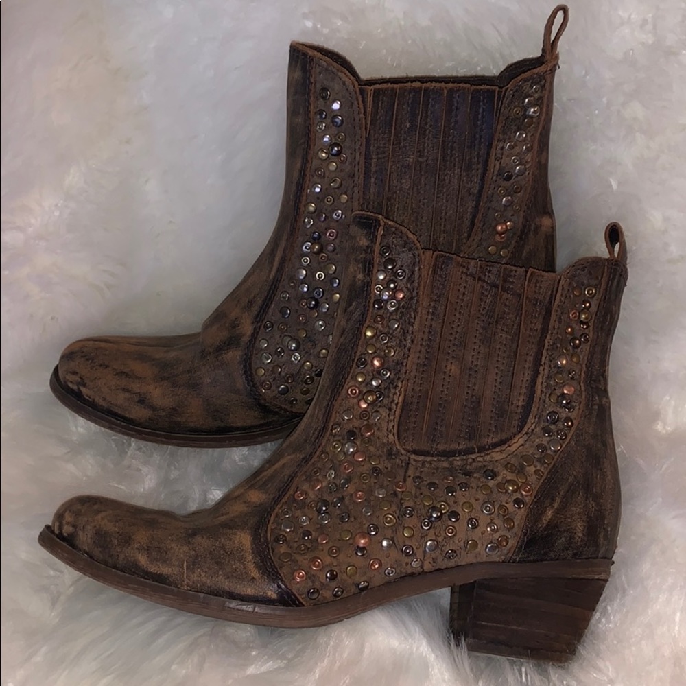 Sheridan Mia Leather studded boots
